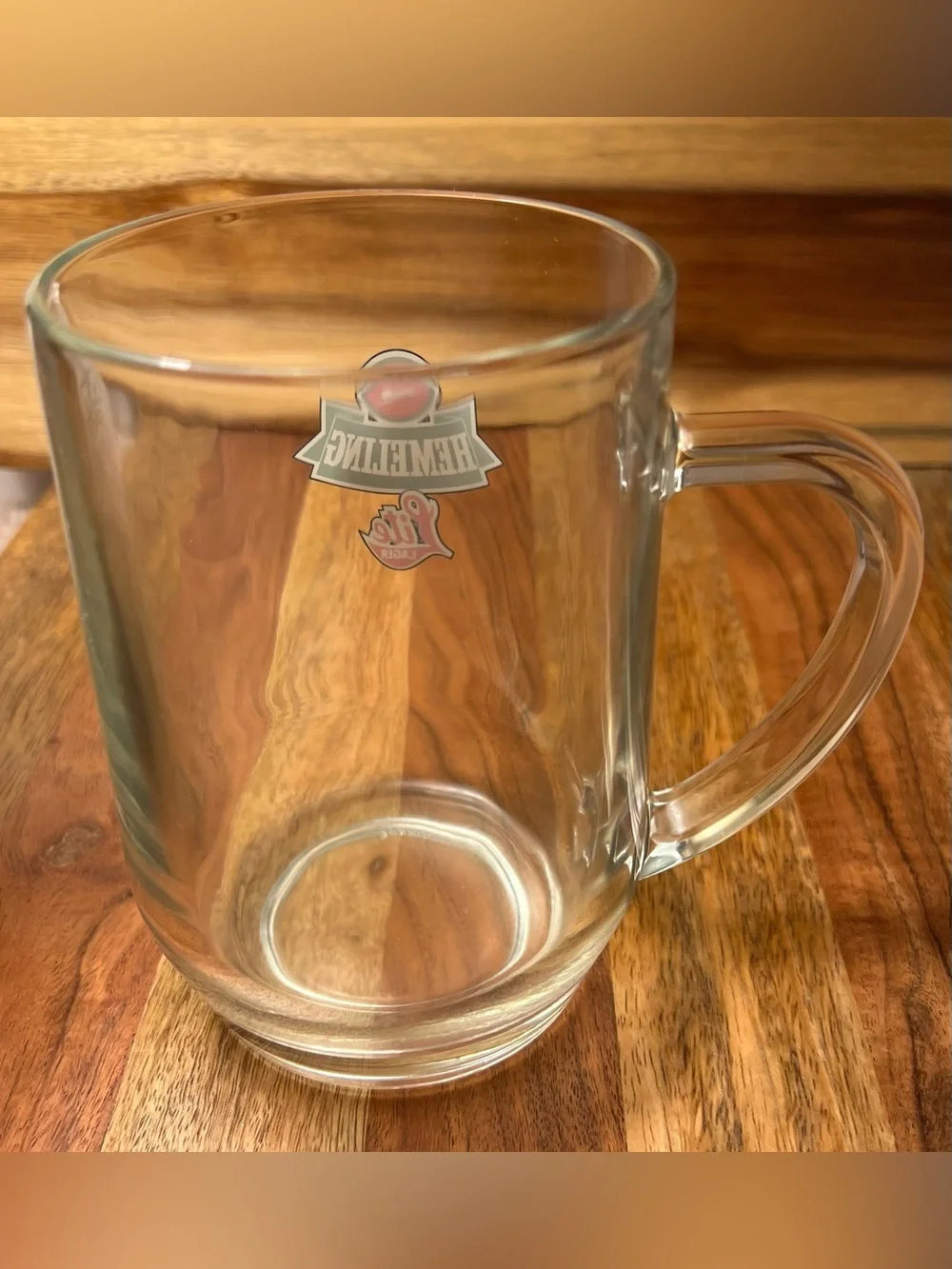 Vtg 1980s Hemeling Lite Lager Beer Mug Pint Glass UK Pub Crown Stamp Rare